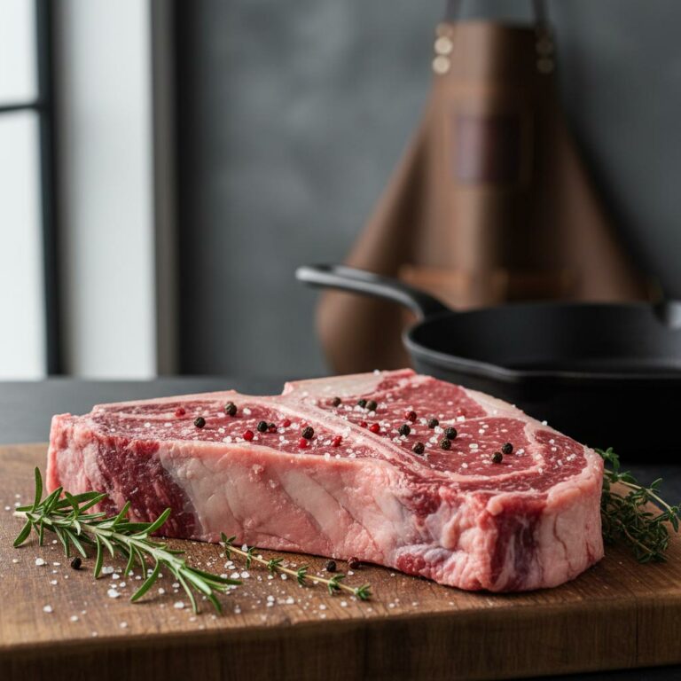 Premium meat cuts T-bone