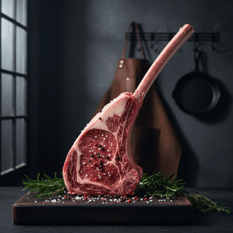 Premium meat cuts Tomahawk